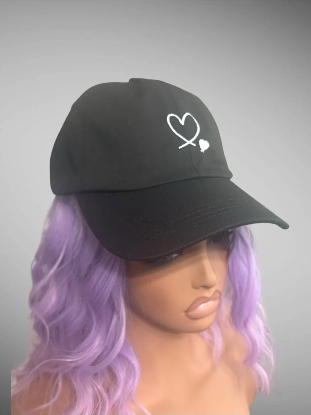 Pink Heart Embroidered Adjustable Baseball Cap Women’s Hat NWT